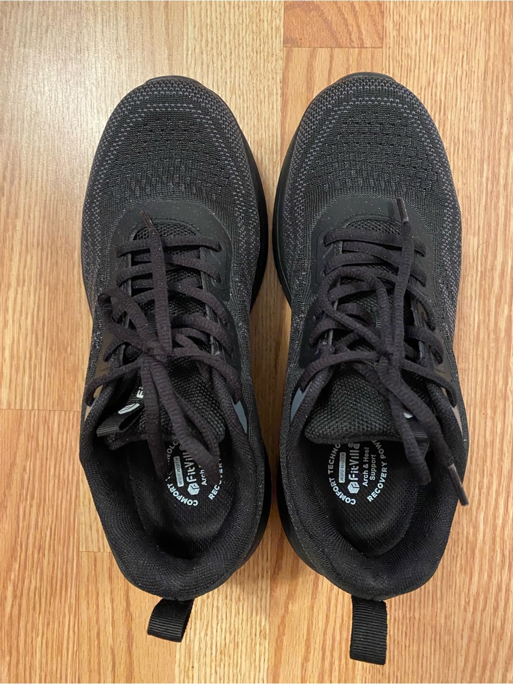 Women’s Black Knit Casual Sneakers